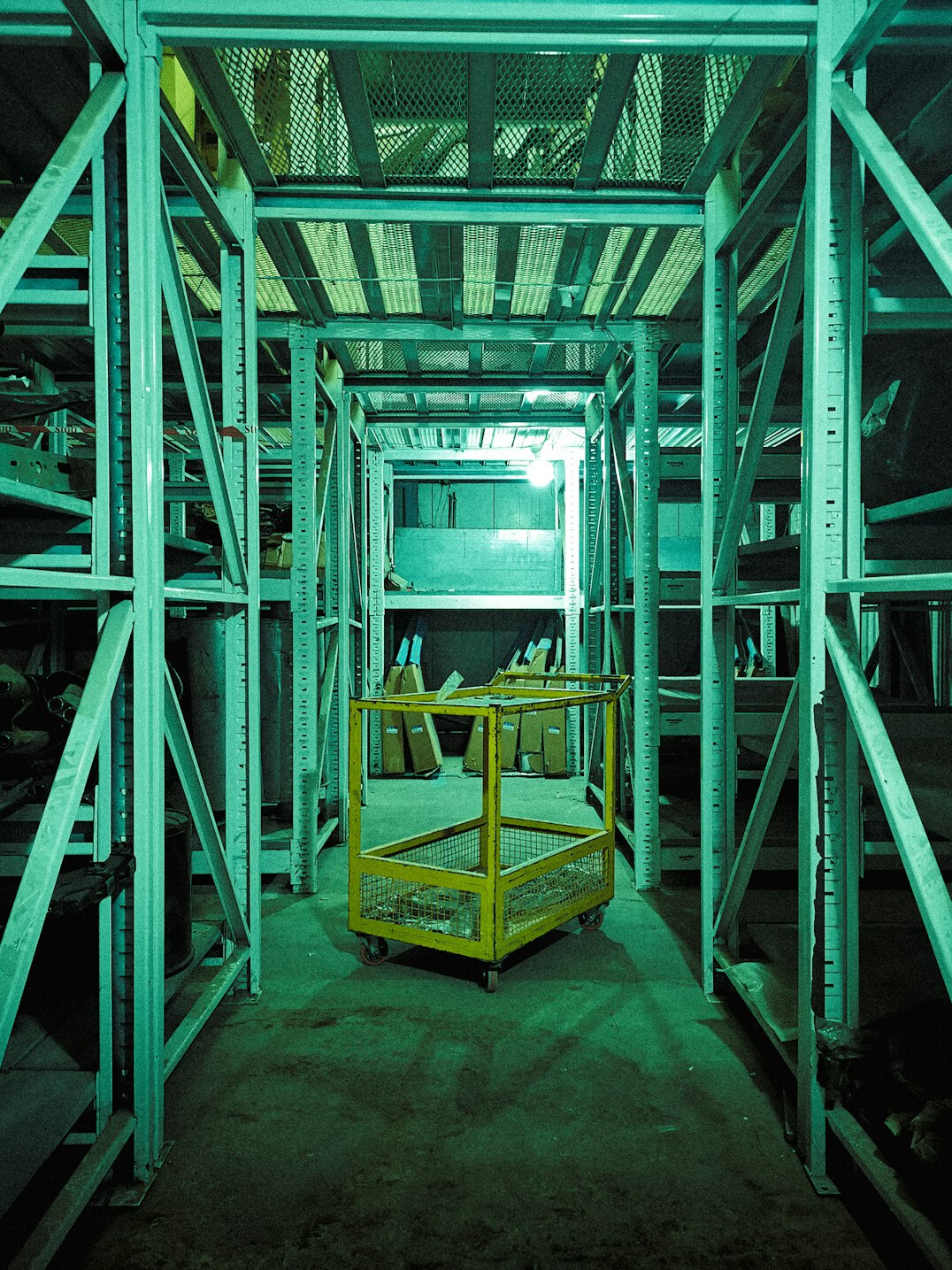 Rows of server racks in a data centre